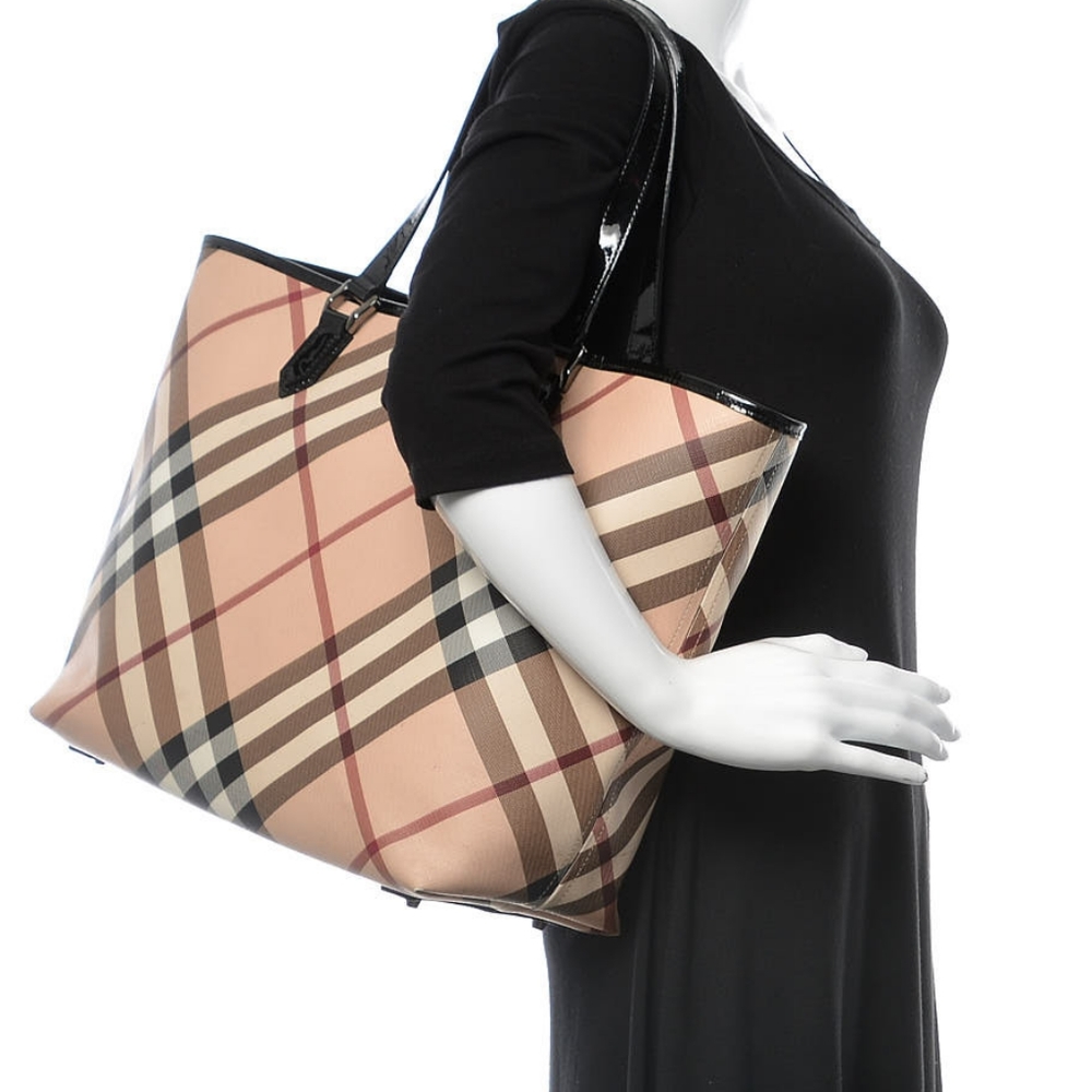 Burberry Nickie Nova Check Large Tote - Picture 15 of 15